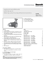 Bomba de pistones axiales y caudal variable serie 10 tipo A7VK preparada para componentes de poliuretano (EN)
