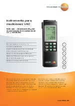 Instrumento para mediciones VAC-testo 445