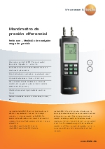 Manmetro de presin diferencial-testo 526