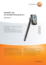 Medidor de humedad/temperatura-testo 605-H1