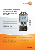 Medidor de humedad en maderas y materiales-testo 606