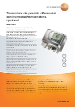 Transmisor de presin diferencial con humedad/temperatura opcional-testo 6381
