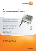 Transmisor de humedad para aplicaciones climticas crticas-testo 6651