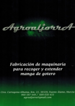 Maquinaria para recoger y extender manga de gotero