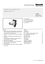 Bomba de pistn variable A18VO Serie 11 (EN)