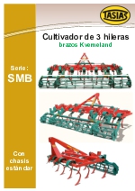 Cultivadores de 3 hileras Tasias Serie SMB. Brazos Kverneland