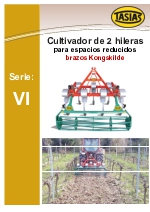 Cultivadores de 2 hileras Tasias Serie VI. Para espacios reducidos. Brazos Kongskilde