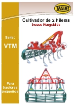 Cultivadores de 2 hileras Tasias Serie VTM. Brazos Kongskilde