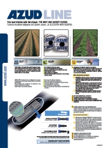 Tubera de pared delgada con gotero plano Azud Line