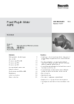 Motor hidrulico Rexroth A2FE (EN)