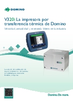 Impresin por transferencia trmica con Serie V320i de Domino