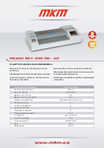 MKM Plastificadora de fundas Peach SKY 335 R6