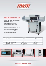 MKM Guillotinas Hidrulicas BW R520 V2 / BW R670 V2
