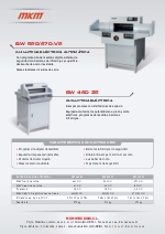 MKM Guillotina Elctrica BW 460 Z5