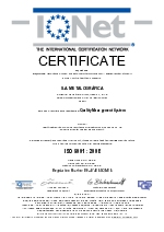 Certificado EN 9001: 2008 The International certification Network