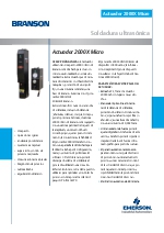 Soldadura ultrasnica Branson Actuador 2000X Micro