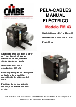 Pelacables manual y elctrico PM 43