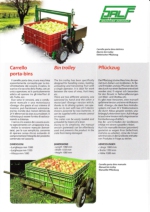 Carro portacajas elctrico para frutales