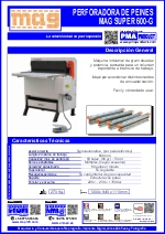 Perforadora de peines intercambiables SUPER 600 G