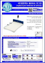 Hendidora manual doble canal DC 320