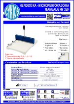 Hendidora microperforadora manual GPM 320