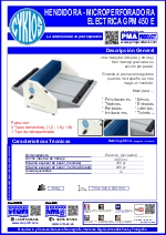 Hendidora microperforadora manual GPM 450 E