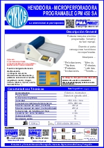 Hendidora microperforadora programable GPM 450 SA