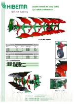 Arados reversibles con puntera, tajo variable hidrulico - Serie AVV-H Hibema