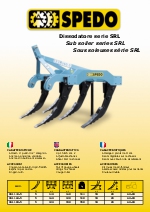 Subsoladores SRL-SRM de Spedo