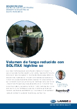 Volumen de fango reducido con Solitax sc