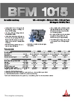 Motores para maquinaria, modelo: BFM 1015