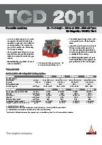 Motores para maquinaria, modelo: TCD 2011