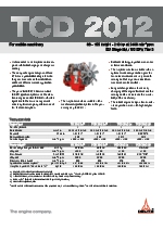 Motores para maquinaria, modelo: TCD 2012