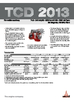 Motores para maquinaria, modelo: TCD 2013