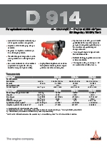 Motores para agricultura, modelo: D 914 43 - 12  9.9 kW|57.7 -