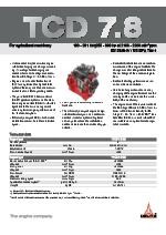 Motores para agricultura, modelo: TCD 7.8