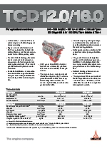 Motores para agricultura, modelo: TCD 12.0/16.0