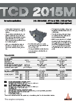 Motores para la marina, modelo: TCD 2015M