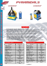 Curvadoras piramidales, modelo: CE120