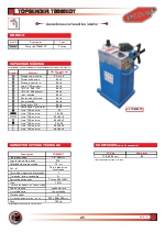 Curvadoras sin mandrino interior, modelo: TB050EDT