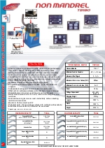 Curvadoras sin mandrino interior, modelo: TB180