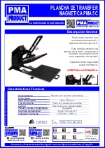 Plancha de transfer magnetica pma 5c