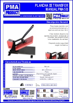 Plancha de transfer manual pma 5b