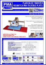 Plancha de transfer neumatica doble pma 7b