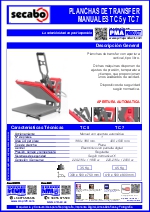 Planchas de transfer manual tc5 - tc7