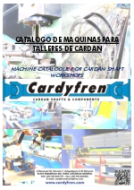 Catlogo de maquinas de taller para construir y reparar transmisiones cardan