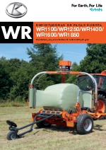 Encintadoras de pacas Kubota WR1100/WR1250/WR1400/ WR1600/WR1850