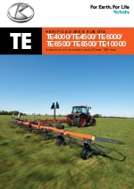 Rastrillos henificadores TE de Kubota