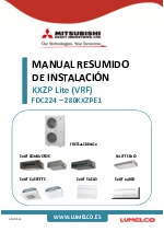 Manual resumido de instalacin KXZP Lite (VRF) FDC224  280KXZPE1