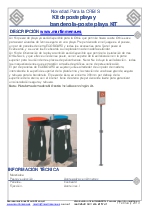 Isla de reciclaje Orbis con poste-banderola